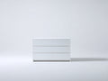 Commode - Bois d'ingénierie - 100 x 42 x 80 cm - Blanc - Style minimaliste