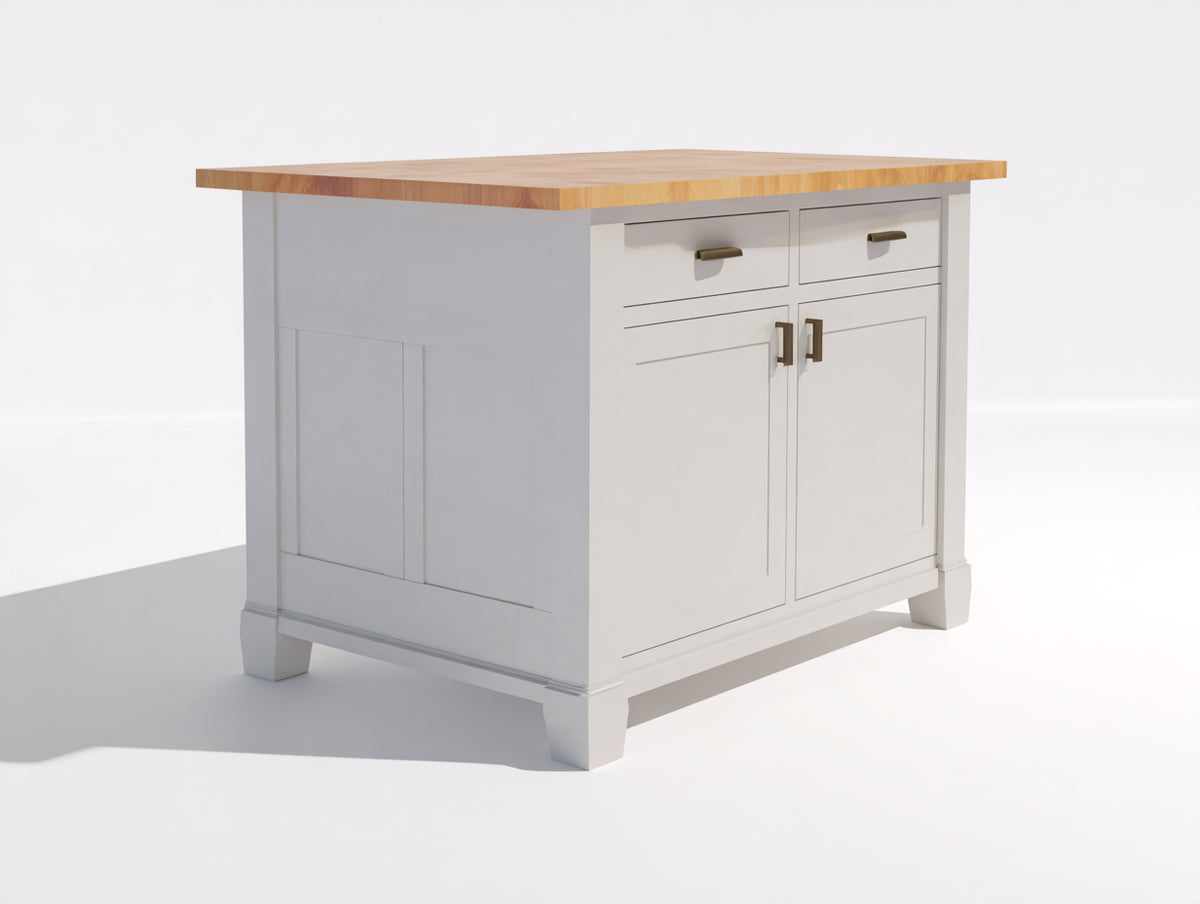 Buffet - bois - métal - 115 x 55 x 95 cm - gris clair-bois naturel - style contemporain