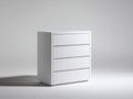Commode - Bois d'ingénierie - 80 x 40 x 90 cm - Blanc - Style moderne