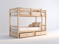Lits superposés - bois de pin - 210 x 110 x 180 cm - bois naturel - style scandinave